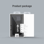 NILLKIN Qin Pro Series for iPhone 14 Plus Cloth Texture Phone Case with Sliding Lens Protection Cover PU Leather Anti-scratch Shell Card Holder