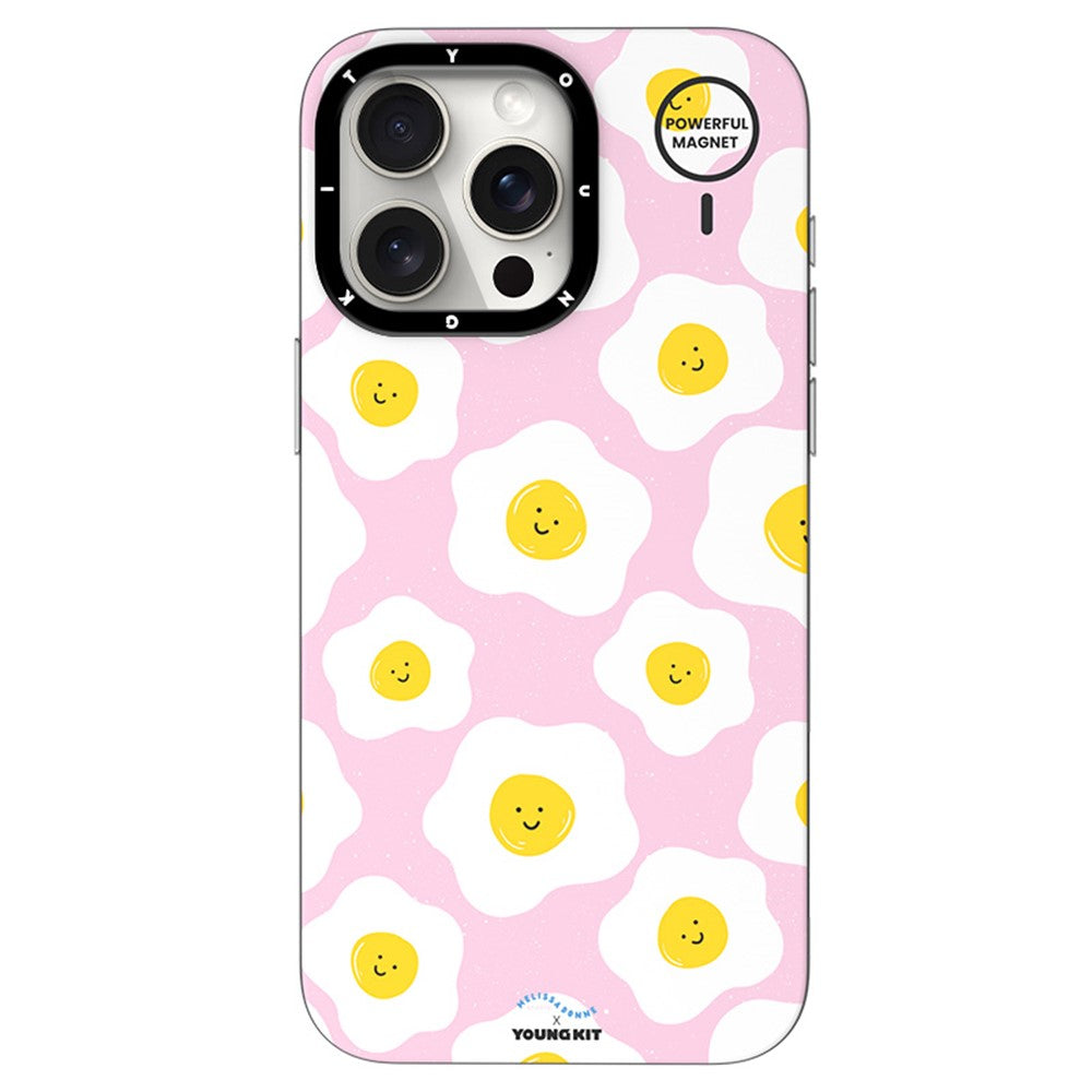 YOUNGKIT Mousse Series For iPhone 13 Pro Max Case IMD PC+TPU Magnetic Phone Cover