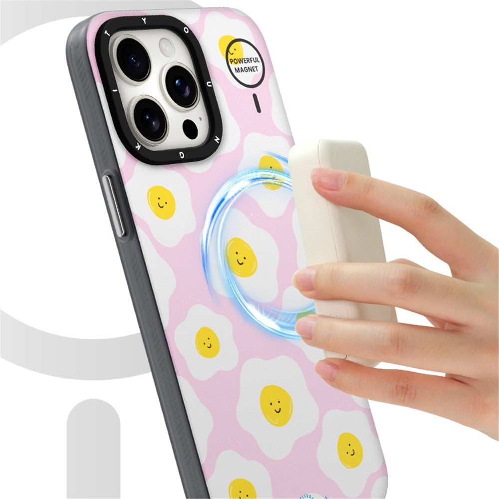 YOUNGKIT Mousse Series For iPhone 13 Pro Max Case IMD PC+TPU Magnetic Phone Cover