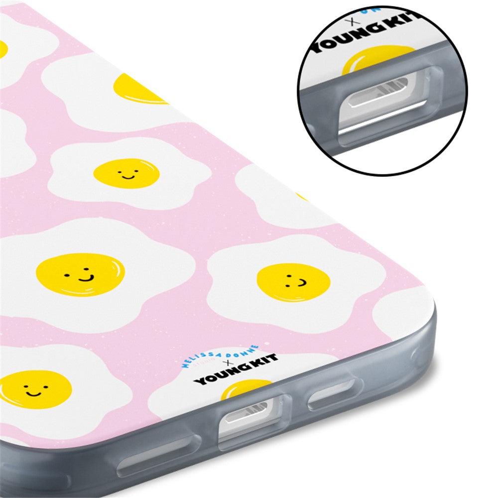 YOUNGKIT Mousse Series For iPhone 13 Pro Max Case IMD PC+TPU Magnetic Phone Cover