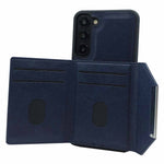 Til Samsung Galaxy S22 5G Cover med aftagelig kortlomme Læder+TPU Telefoncover Stativ