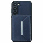 Til Samsung Galaxy S22 5G Cover med aftagelig kortlomme Læder+TPU Telefoncover Stativ