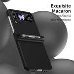For Samsung Galaxy Z Flip4 5G Phone Case Folding Phone Cover Anti-drop PC Phone Case with Pen