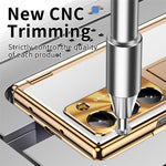 Til Samsung Galaxy Z Fold6 5G Cover Telefoncover i aluminiumlegering med hærdet glasfilm og stylus