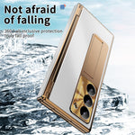 Til Samsung Galaxy Z Fold6 5G Cover Telefoncover i aluminiumlegering med hærdet glasfilm og stylus