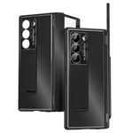 Til Samsung Galaxy Z Fold6 5G Cover Telefoncover i aluminiumlegering med hærdet glasfilm og stylus