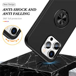 Til iPhone 16 Pro Cover Støttefod PC+TPU Telefoncover Magnetisk Bilmontering