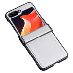 For Samsung Galaxy Z Flip7 FE 5G / Z Flip6 5G Case PU Leather+PC Hinge Protection Phone Cover