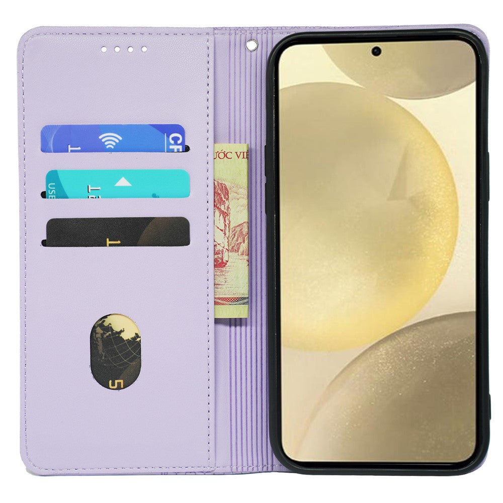 For Samsung Galaxy M15 5G  /  F15 5G Case Leather Phone Cover Clover Pattern