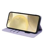 For Samsung Galaxy M15 5G  /  F15 5G Case Leather Phone Cover Clover Pattern