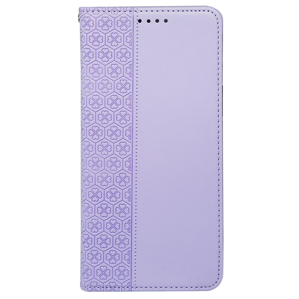 For Samsung Galaxy M15 5G  /  F15 5G Case Leather Phone Cover Clover Pattern