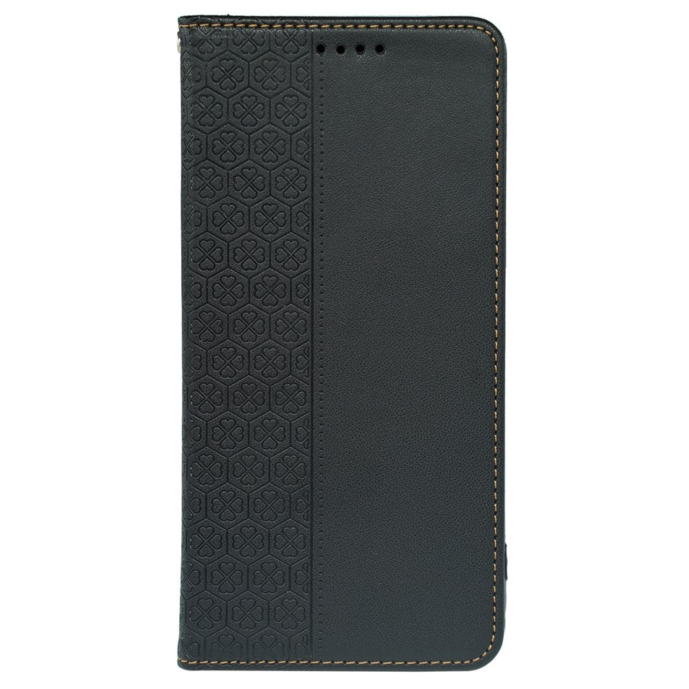 For Samsung Galaxy F55 5G / C55 5G / M55 5G Wallet Case Four-Leaf Clover Pattern Leather Phone Cover