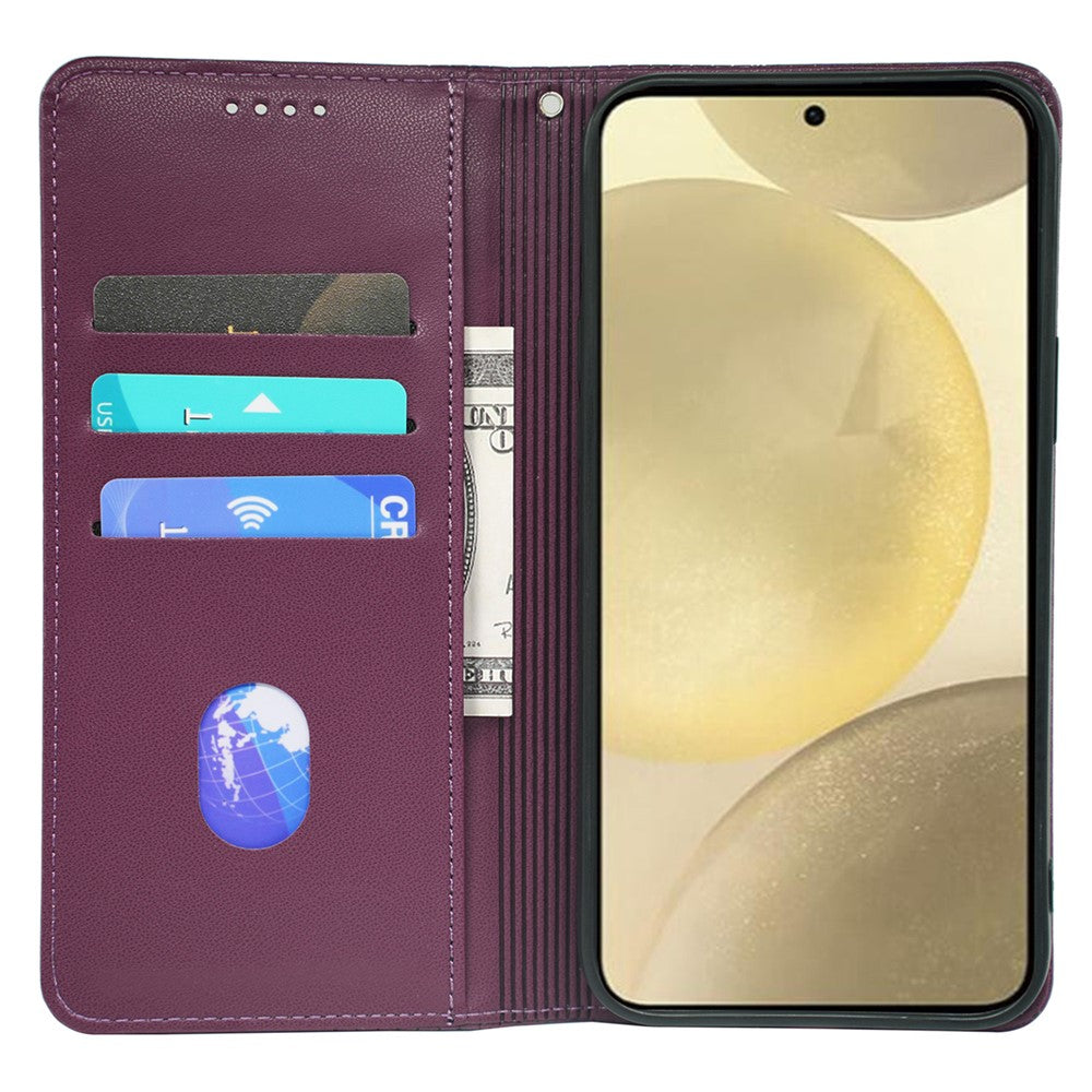 Samsung Galaxy A34 5G-skal Fyra lövklöver lädermobilskal plånbok