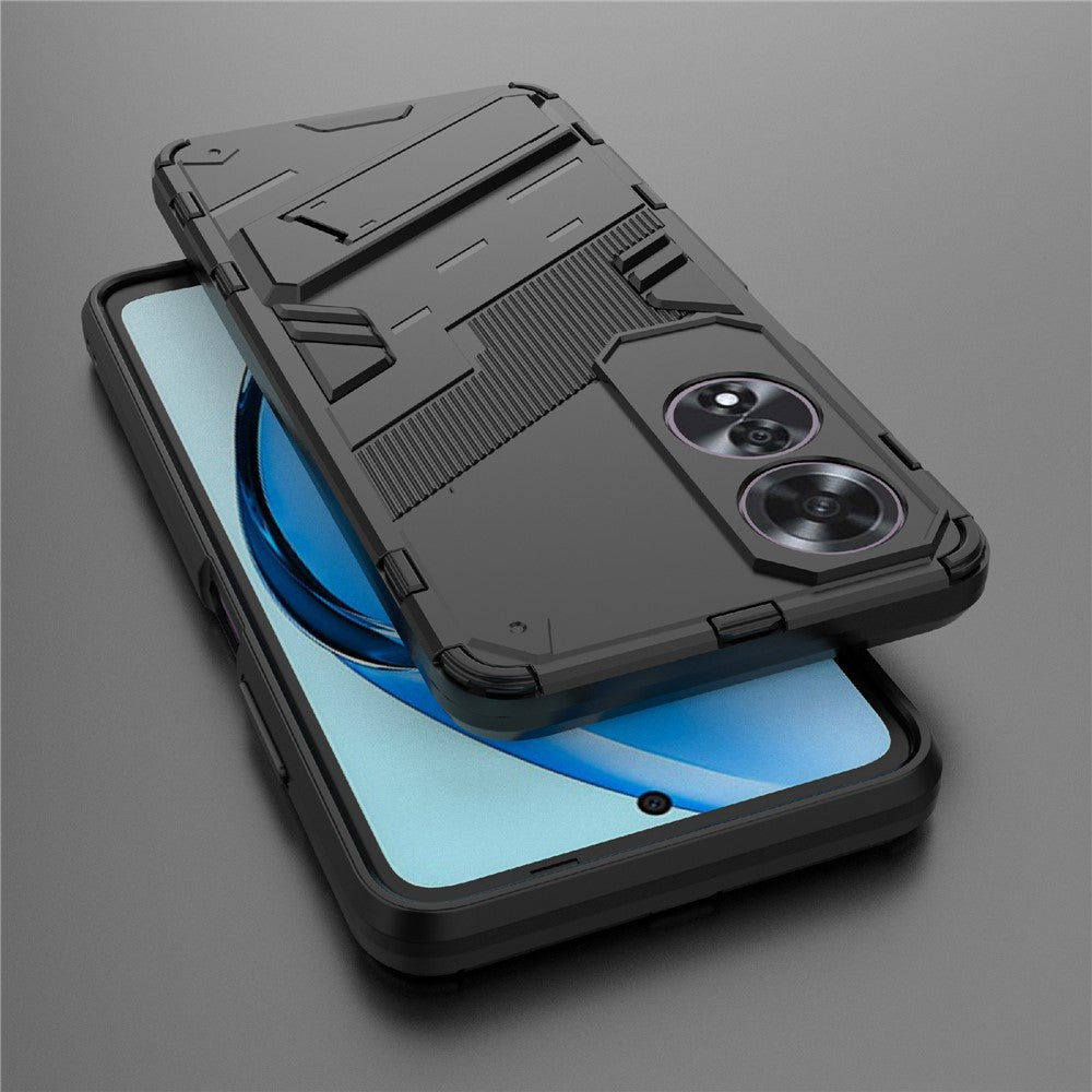 For Oppo A60 4G Case Built-In Kickstand PC+TPU Shockproof Phone Cover