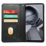 For Samsung Galaxy M35 5G Case Calf Texture Leather Magnetic Closure Flip Phone Cover
