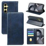 For Samsung Galaxy M35 5G Case Calf Texture Leather Magnetic Closure Flip Phone Cover
