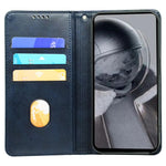 Samsung Galaxy A34 5G Plånboksfodral Läder mobilfodral Kalvstruktur