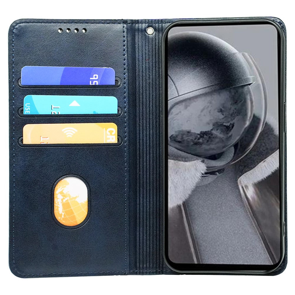 Samsung Galaxy A34 5G Plånboksfodral Läder mobilfodral Kalvstruktur