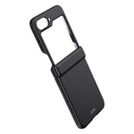 For Samsung Galaxy Z Flip7 FE 5G / Z Flip6 5G Case Hinge Protection PC Phone Cover with Tempered Glass Rear Screen Film