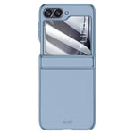 For Samsung Galaxy Z Flip7 FE 5G / Z Flip6 5G Case Hinge Protection PC Phone Cover with Tempered Glass Rear Screen Film