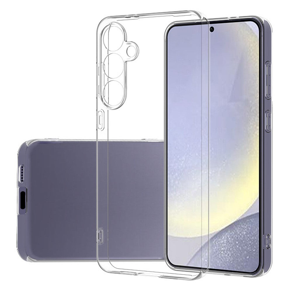 Samsung Galaxy S24 FE-skal mjukt TPU reptåligt genomskinligt bakstycke