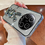 For Xiaomi 14 Ultra Case Electroplating Rabbit PC+TPU Phone Cover Hidden  Kickstand