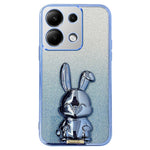For Xiaomi Redmi Note 13 Pro 4G / Poco M6 Pro 4G Case PC+TPU Phone Cover Glitter Cartoon Rabbit