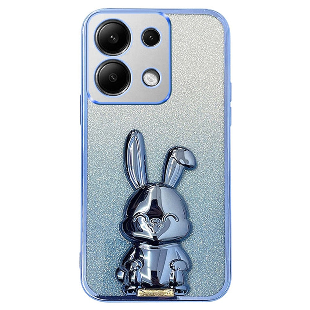 For Xiaomi Redmi Note 13 Pro 4G / Poco M6 Pro 4G Case PC+TPU Phone Cover Glitter Cartoon Rabbit