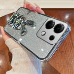 For Xiaomi Redmi Note 13 Pro 4G / Poco M6 Pro 4G Case PC+TPU Phone Cover Glitter Cartoon Rabbit