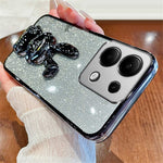 For Xiaomi Redmi Note 13 Pro 4G / Poco M6 Pro 4G Case PC+TPU Phone Cover Glitter Cartoon Rabbit