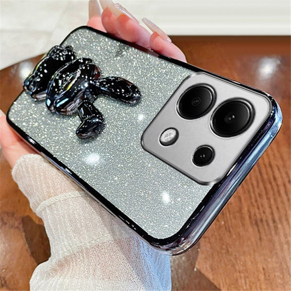 For Xiaomi Redmi Note 13 Pro 4G / Poco M6 Pro 4G Case PC+TPU Phone Cover Glitter Cartoon Rabbit