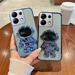For Xiaomi Redmi Note 13 Pro 4G / Poco M6 Pro 4G Case Astronaut Hidden Kickstand PC+TPU Phone Cover