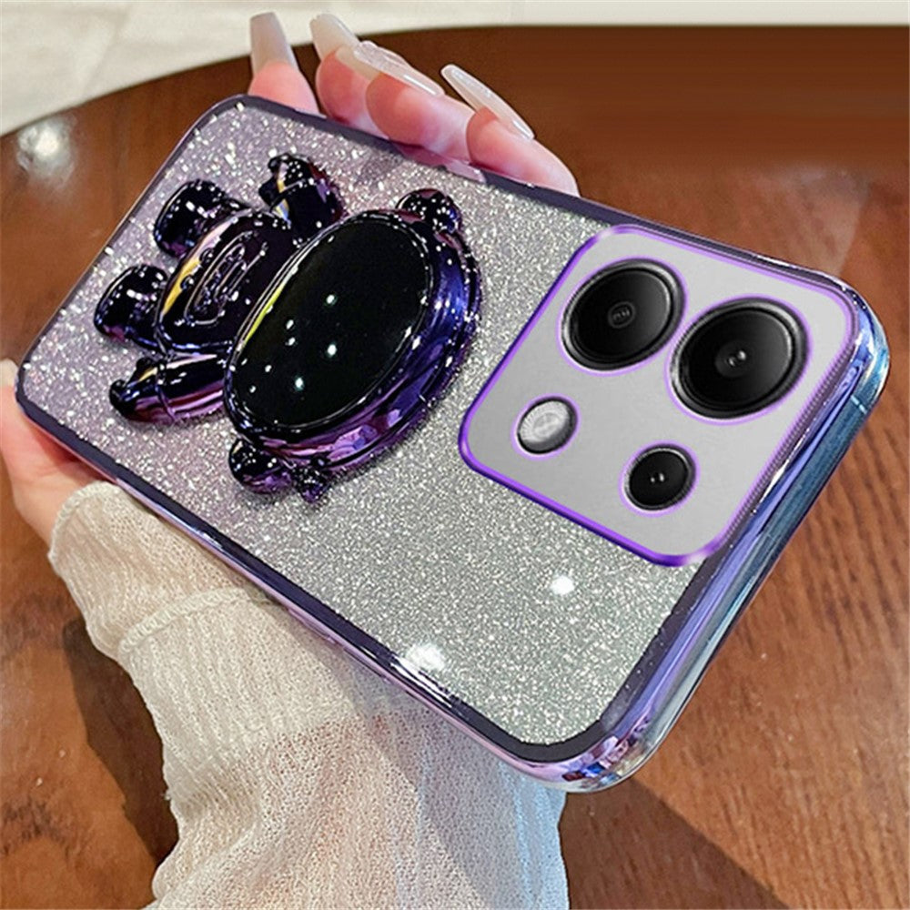 For Xiaomi Redmi Note 13 Pro 4G / Poco M6 Pro 4G Case Astronaut Hidden Kickstand PC+TPU Phone Cover