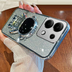 For Xiaomi Redmi Note 13 Pro 4G / Poco M6 Pro 4G Case Astronaut Hidden Kickstand PC+TPU Phone Cover