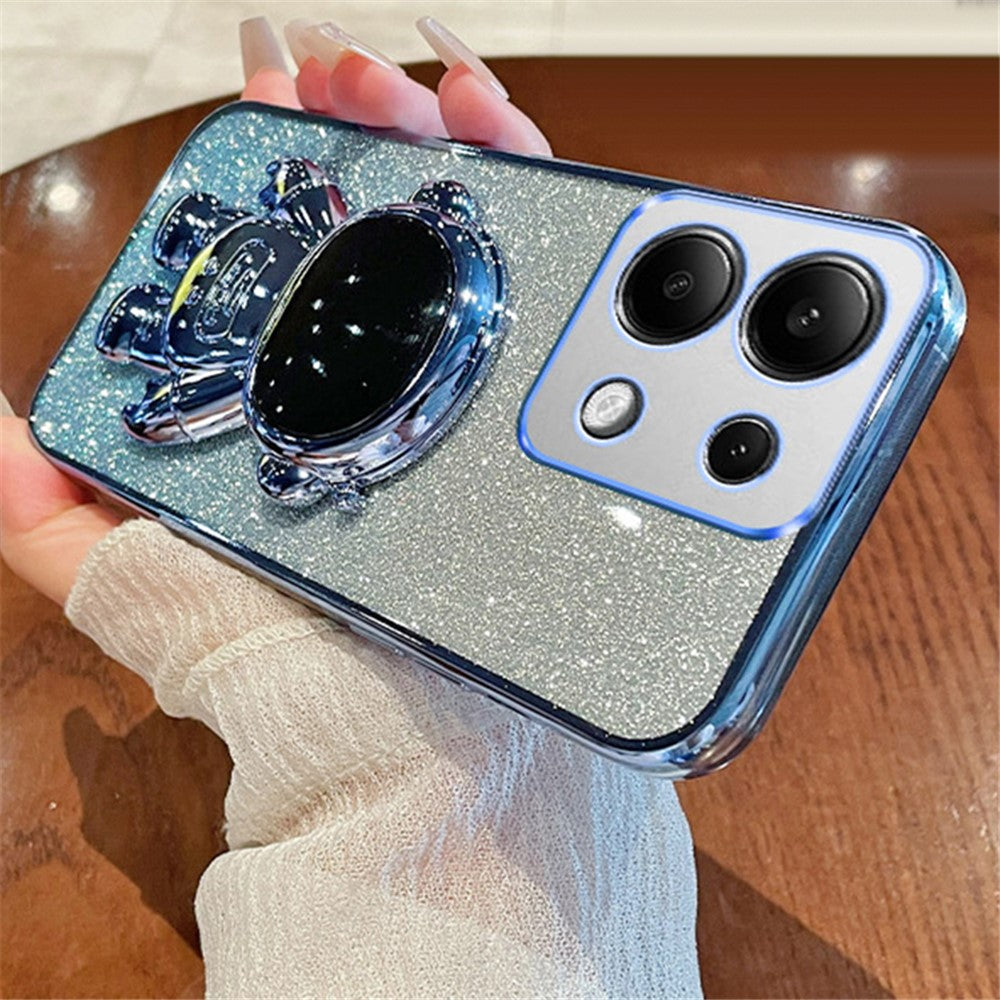 For Xiaomi Redmi Note 13 Pro 4G / Poco M6 Pro 4G Case Astronaut Hidden Kickstand PC+TPU Phone Cover