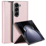 Til Samsung Galaxy Z Fold6 5G Magnetisk Etui DUX DUCIS Bril Series Læder+PC Telefoncover med Stand