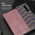 Til Samsung Galaxy Z Fold6 5G Magnetisk Etui DUX DUCIS Bril Series Læder+PC Telefoncover med Stand