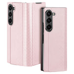 Til Samsung Galaxy Z Fold6 5G Magnetisk Etui DUX DUCIS Bril Series Læder+PC Telefoncover med Stand