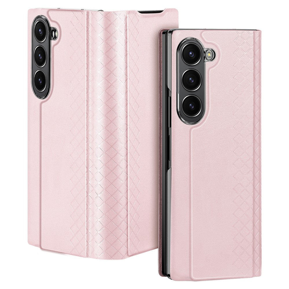 Til Samsung Galaxy Z Fold6 5G Magnetisk Etui DUX DUCIS Bril Series Læder+PC Telefoncover med Stand