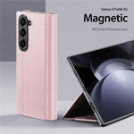 Til Samsung Galaxy Z Fold6 5G Magnetisk Etui DUX DUCIS Bril Series Læder+PC Telefoncover med Stand
