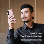 Til Samsung Galaxy Z Fold6 5G Magnetisk Etui DUX DUCIS Bril Series Læder+PC Telefoncover med Stand