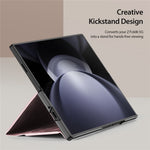 Til Samsung Galaxy Z Fold6 5G Magnetisk Etui DUX DUCIS Bril Series Læder+PC Telefoncover med Stand
