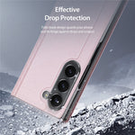 Til Samsung Galaxy Z Fold6 5G Magnetisk Etui DUX DUCIS Bril Series Læder+PC Telefoncover med Stand