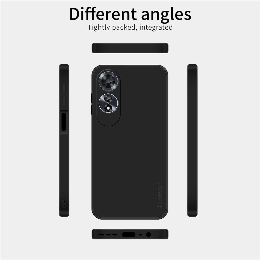 PINWUYO JK Touching Series For Oppo A60 4G Case TPU Phone Cover Fiber Flocking Lining