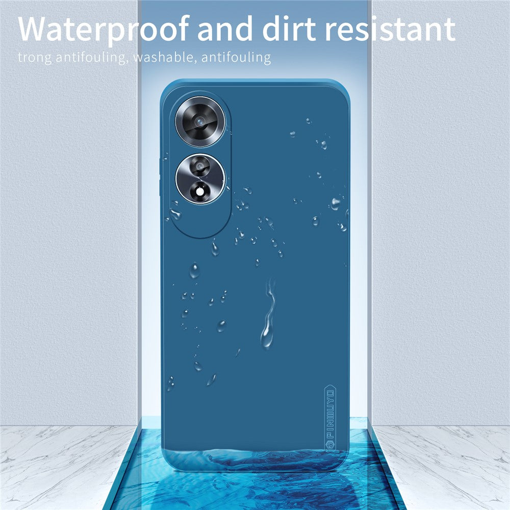 PINWUYO JK Touching Series For Oppo A60 4G Case TPU Phone Cover Fiber Flocking Lining