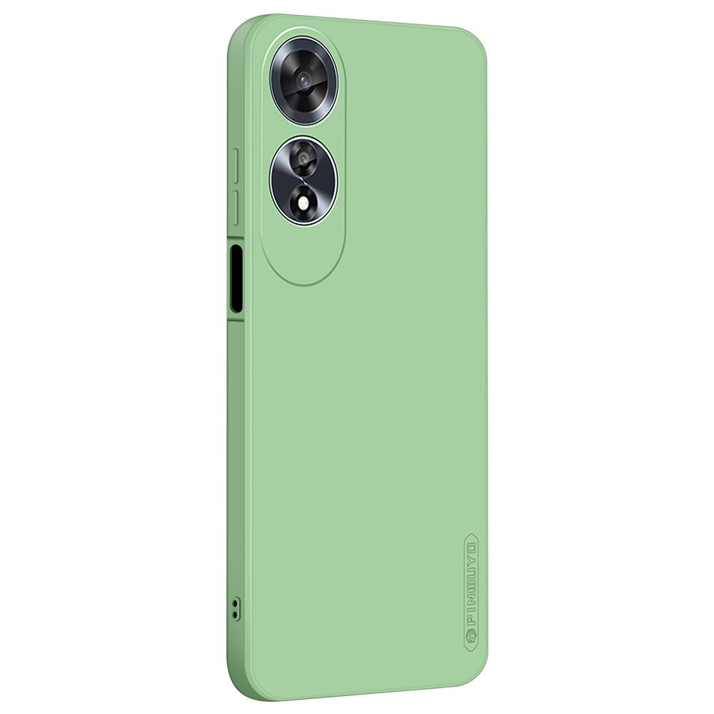 PINWUYO JK Touching Series For Oppo A60 4G Case TPU Phone Cover Fiber Flocking Lining