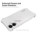 ENKAY HAT PRINCE For iPhone 16 Plus Clear Case Anti-Drop Corners Protection TPU Phone Cover