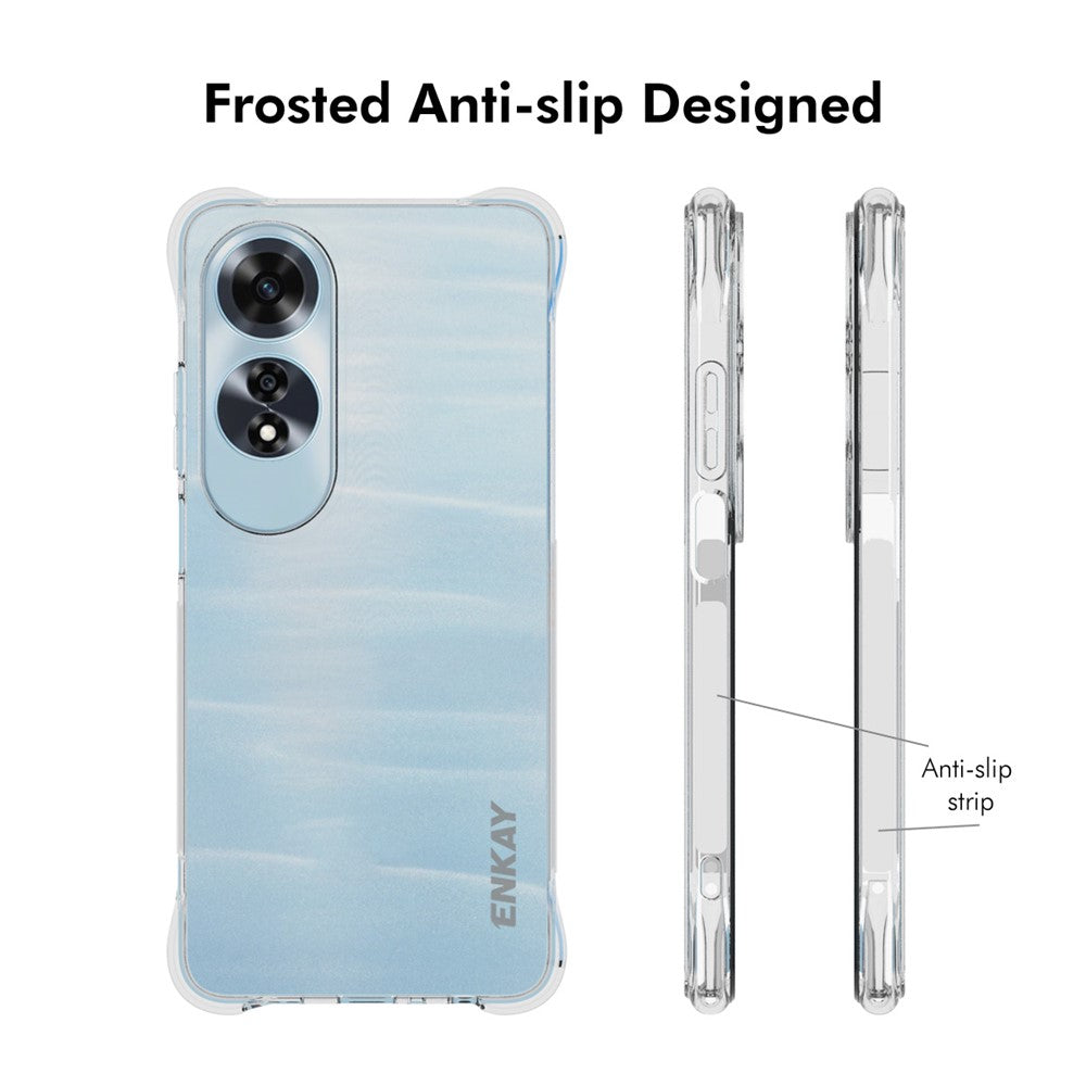 ENKAY HAT PRINCE For Oppo A60 4G Case Clear TPU Phone Cover Shockproof Corners