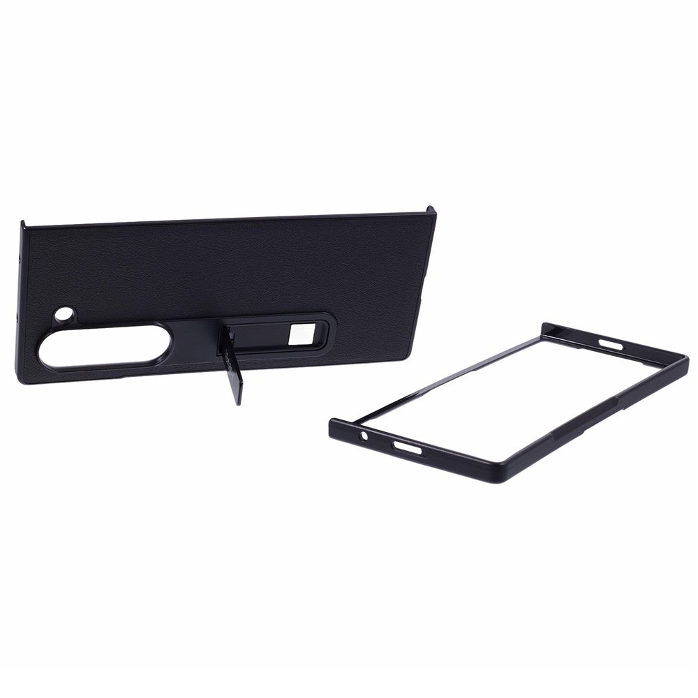 X-LEVEL For Samsung Galaxy Z Fold6 5G Magnetic Kickstand Phone Case PU Leather+PC Phone Cover