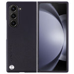 X-LEVEL For Samsung Galaxy Z Fold6 5G Carbon Fiber PU Leather Coated PC Cell Phone Case